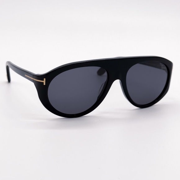 NEW TOM FORD TF1001 01A BLACK UNISEX SUNGLASSES REX-02 FT1001/S TOM FORD EYEWEAR - Picture 4 of 8